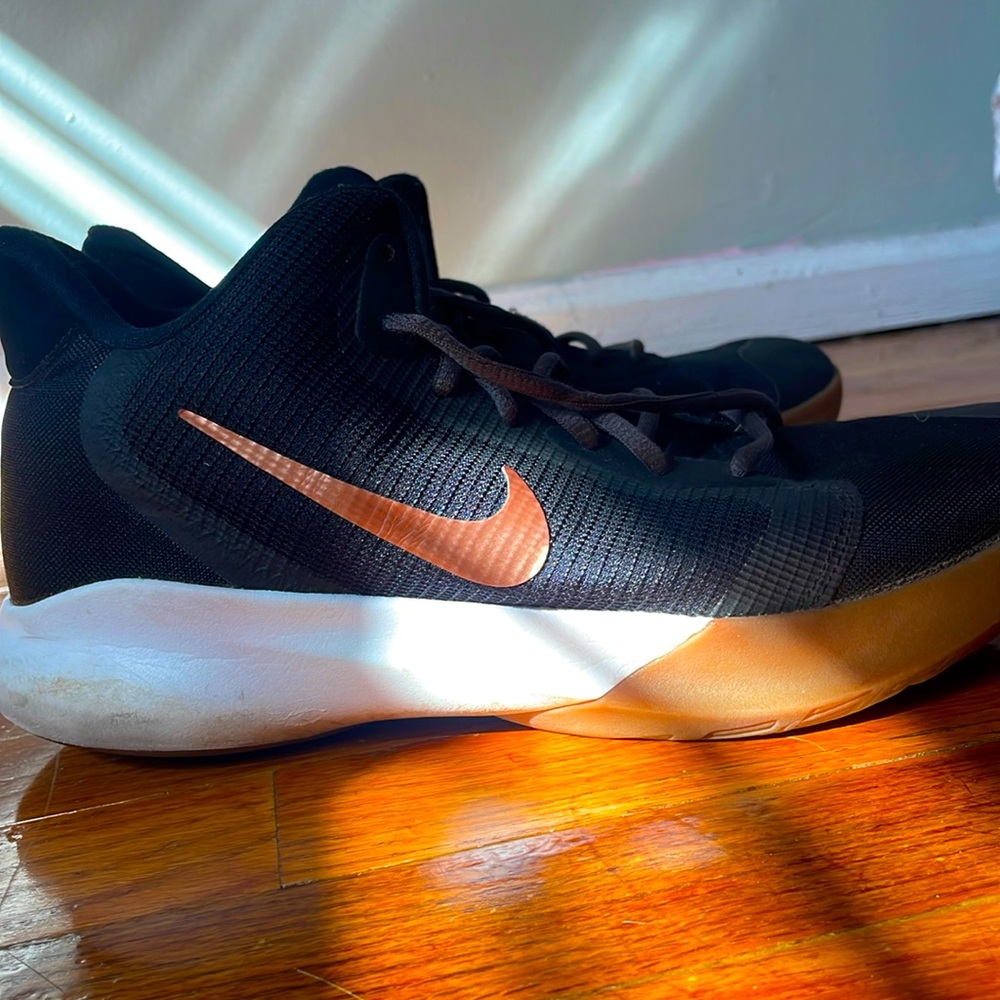 Black and Gold Nike Basketball Shoes